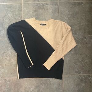 Rachel Zoe Women’s Wool Sweater XS black/beige